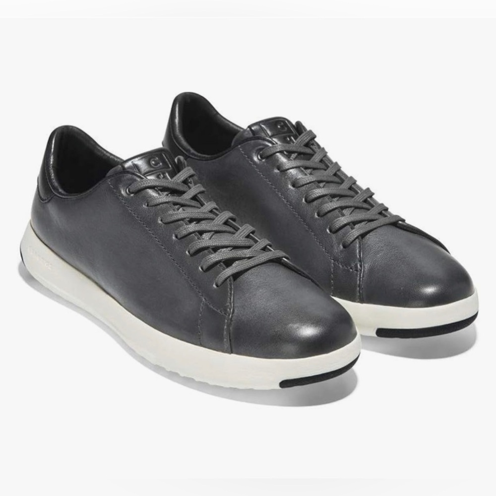 Cole Haan Grandpro Leather Tennis Black Training Casual Unisex Sneaker Sz 9M